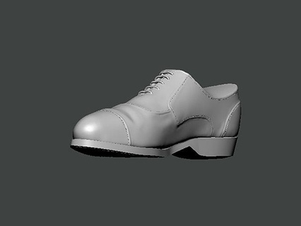 3d model shoes0004 pied chaussure classique cuir isolé mode caoutchouter élégant porter rétro Hommes blanc Safran Indes lunettes art 3d print model - Mito3D