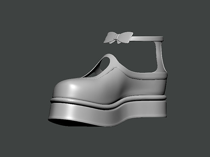 3d model shoes0020 piattaforma scarpa arco moda donna capi abbigliamento bellezza indossare calzature piede ansimare in esecuzione corpo uomini maglione occhiali sole t camicia sandalo centro commerciale gonna arte 3D print model - Mito3D