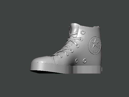 3d model-shoes0027 shoe protection steel old strength equipment illustration isolated defence retro metallic footwear white scientific closeup chemistry art 3d print model - Mito3D