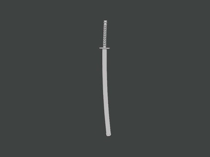 3d model-sword0004 sharp vertical sword steel knife simplicity people isolated equipment art weapon cutting bladed slope touchdown white deco dimensional 3d print model - Mito3D