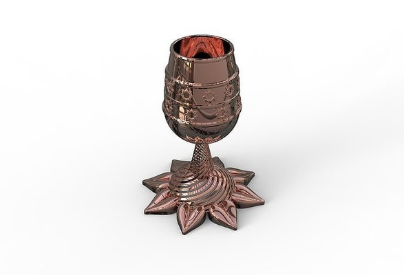 3d model cup drink coffee tea houseware design furniture metal wine winecup hobby diy 3d print model - Mito3D