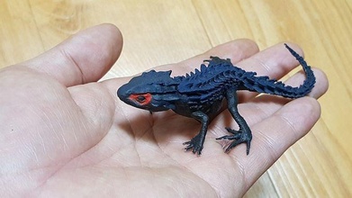 3d modell red augen krokodil skink eidechse tier haut natur kreatur gecko biologie leguan reptil dinosaurier hobby diy 3d print model - Mito3D