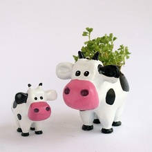 3d modelo vaca plantador impressão plantadores vasos planta 3dprints jardim fofa plantas animais vaso interior casa decoração 3d print model - Mito3D