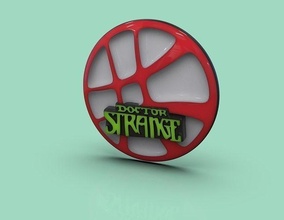 3d model of doctor strange badge marvel movie sign dr stephen accessories magical symbol games toys 3d print model - Mito3D