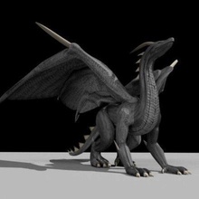 3d modelo dragond negro gragon Estados Unidos pasatiempo bricolaje diy electrónica 3d print model - Mito3D