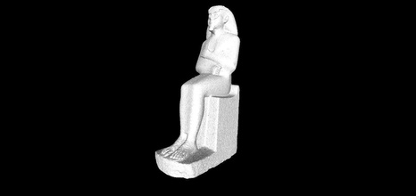 Modello 3d statua egizia museo di berlino art la scultura immagine recosntruction sculture 3d print model - Mito3D