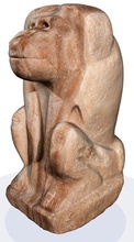 3d modèle of an égyptien statue sculpture reconstruction photos musée art sculptures arts berlin 3d print model - Mito3D