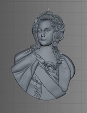 3d model İmparatoriçe catherine sanat heykel heykelcik anıt takı kraliçe Rus dekor diğer dekorasyon 3d print model - Mito3D