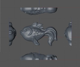 Modèle 3d de poissons sucette art des bonbons imprimable du poisson doux la cnc 3dmodel conception figure sculpture jouet statue bonbon confiserie le meunier animal d'autres sculptures 3d print model - Mito3D