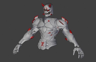 3d modello of genji oni pelle armatura overwatch maschera mietitrice oggetti scena stl cosplay giochi giocattoli 3d print model - Mito3D