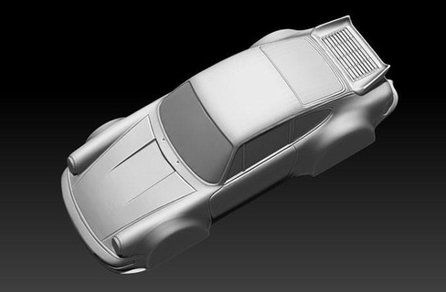 3d modelo Porsche carro impressão esporte veículo 911 corrida arte 3d print model - Mito3D