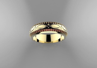 Modello 3d anello kod1-022 rhinoceros keyshot matrix zbrush diamante oro argento stampabile engagem gioielli di fidanzamento matrimonio moda bellezza bangle gemma gioiello cad anelli 3d print model - Mito3D