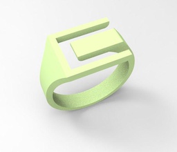 Modèle 3d de l'anneau bijoux or d'argent joyau le rhodium la mode simple les anneaux 3d print model - Mito3D
