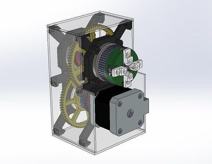 3d model döner aks four jaw Chuck Çalışma eksen nema17 dişli endüstri makine teknoloji çene 40mm hobi kendin yap mekanik parçalar 3d print model - Mito3D