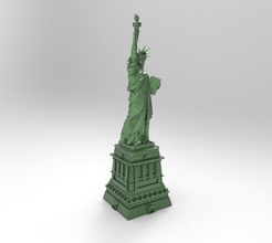 3d modelo of estátua liberdade impressão figura monumento corpo fracasso estatueta 3dprint escultura pedra símbolo retrato américa geométrico esculturas arte 3d print model - Mito3D