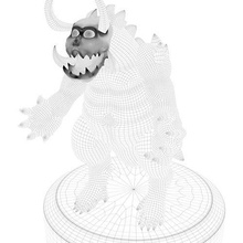 3d model steven evren godzilla mode sanat şekil şirin illüstrasyon heykel oyunlar oyuncaklar 3d print model - Mito3D