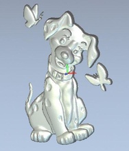 Modello 3d toon dalmata cane formato stl hobby-fai da te file modello incisione hobby il fai altri 3d print model - Mito3D