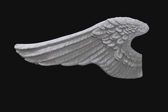 3d model wings wing eagle angel art pigeon sculptures gold statue silver bird feather decoration religion nature raptor animal 3d print model - Mito3D