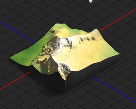 Modèle 3d de la montagne zugspitze cnc imprimante loisirs-bricolage nature volcan hauteur terrain cartes modèle volcanique passe-temps le bricolage hobby d'autres 3d print model - Mito3D