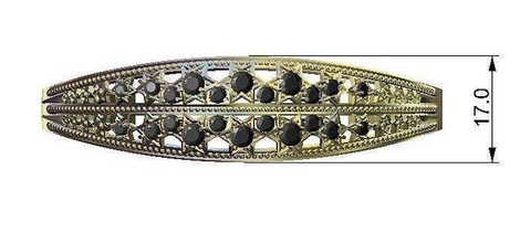 3d modelos pulseiras joalheria prata diamante Casamento noivado jóias gema platina cafajeste anel ouro moda beleza engagem brinco 3d print model - Mito3D