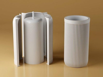 3d mold minimalist vase flowers - pot file include minimalism furniture interior modern diy hobby 3d print model - Mito3D