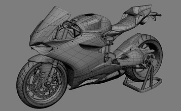 3d motobike motorcycle bike superbike cycle motogp games toys 3d print model - Mito3D