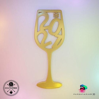 3d ornement 2021 vin verre aliments conceptuel art 3d print model - Mito3D