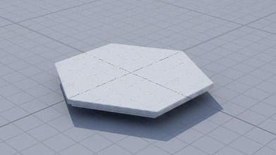 3d enfeite hexagonal tabela clássico ornamental ferro passatempo faça 3d print model - Mito3D