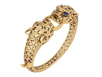 3d ozel jewelry luxury gold printable shining bracelets 3d print model - Mito3D