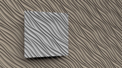 3d-panel Harmonie Haus design Muster 3dpanel wave 3d Dekor home Wand Putz Innenraum drucken highpoly panel bedruckbar ist blender 3d print model - Mito3D