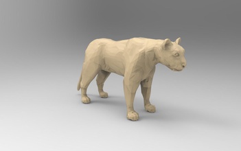 3d panther printable games-toys print animals toys games 3d print model - Mito3D