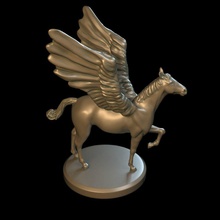 Pegasus 3d modelo a arte pegasus o cavalo hercules grego romano de pedra escultura estátua castelo gárgula max monstro mitologia criatura asas alado fantasia dungeon esculturas 3d print model - Mito3D