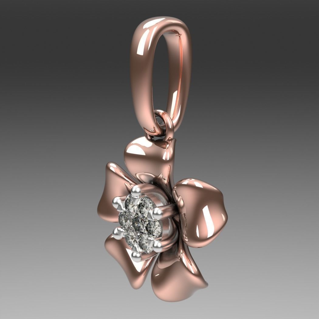 3d pendentif bijoux le diamant or pendentifs 3D print model - Mito3D
