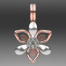 Pingente 3d jóias pingente ouro diamante a moda pingentes 3d print model - Mito3D