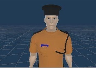 3d polizia uomo omani unitiy modello poliziotto uniforme militare persona Giochi giocattoli 3d print model - Mito3D