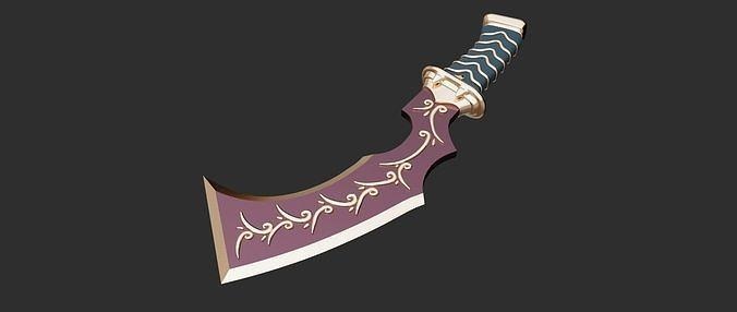 3d print - cosplay weapon mage masher silenquedea dagger final fantasy 9 ix replica zidane hobby diy 3d print model - Mito3D