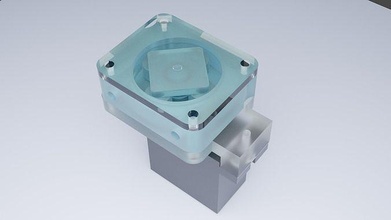 3d Yazdır veri küçük sıvı pompa mg90s servo 2mm tüp silikon Su motor akış hobi kendin yap mekanik 3d print model - Mito3D