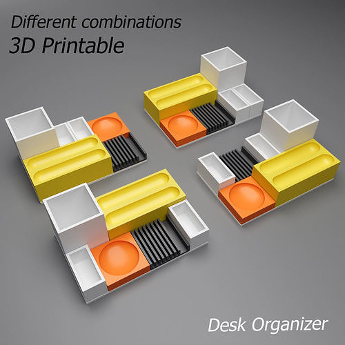 3d impressão escrivaninha organizador 3dprinter 3dprint lápis cartão caixa criatividade conexão contemporâneo arte 3D print model - Mito3D