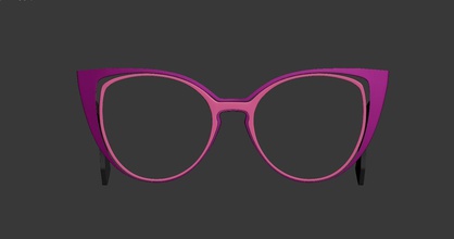 La impresión 3d de fendi gafas sol la moda anteojos las los ojo ojos cabeza visión a ver el desgaste lente lentes caracteres rayben 3d print model - Mito3D