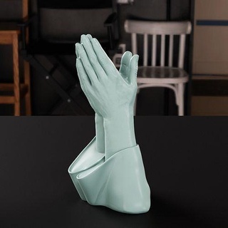3d print hands praying vase hand pray flower pot decoration body funiture house decor 3d print model - Mito3D