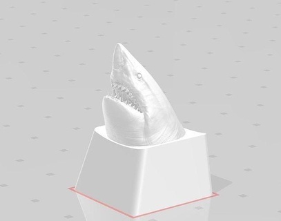 3d print keycap shark new sale best spaceship scifi dragon anime skull helmet ship space famale robot free art 3d print model - Mito3D