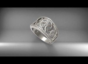 La impresión 3d modelo de anillo - 01 la joyería compromiso 3dmodel oro twistband renders octanaje rhino rhino3d gemvisionmatrix los anillos matriz gem plata elegante el platino lujo boda diamante 3d print model - Mito3D