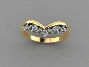 Stampa 3d modello di anello - 25 gioielli argento moda oro fidanzamento gemma matrimonio diamanti d'oro engagem disco platino diamante la collana ciondolo anelli 3d print model - Mito3D
