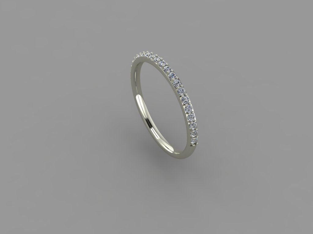 Stampa 3d modello di anello - 26 disco platino matrimonio oro gioielli gemma argento diamanti bianco business moda la sterlina earings nozze diamante rhinno matrix d'oro anelli 3D print model - Mito3D