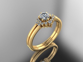 La impresión 3d modelo de anillo - 29 la joyería el platino compromiso plata diamante blanco brillante sterling oro boda moda y belleza gem rhinno matriz ruby diamant los anillos 3d print model - Mito3D