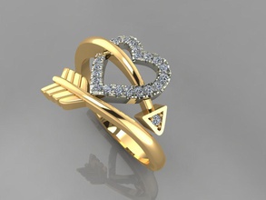 3d print ring model 72 jewelry gold wedding platinum gem shining diamond fashion prototyping luxury brilliant engagement rhino rings 3d print model - Mito3D