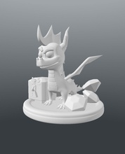 3d impressão spyro dragão ventilador arte digital gema peito fechadura sparx playstation fantasia ficcional criatura vídeo jogos personagem esculturas 3d print model - Mito3D