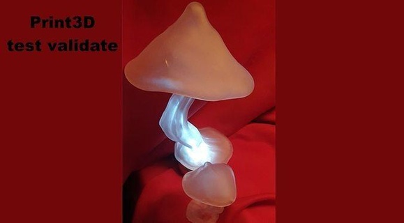 3d impresión stl seta naturalista escultura lamparas hongos Arte esculturas 3d print model - Mito3D