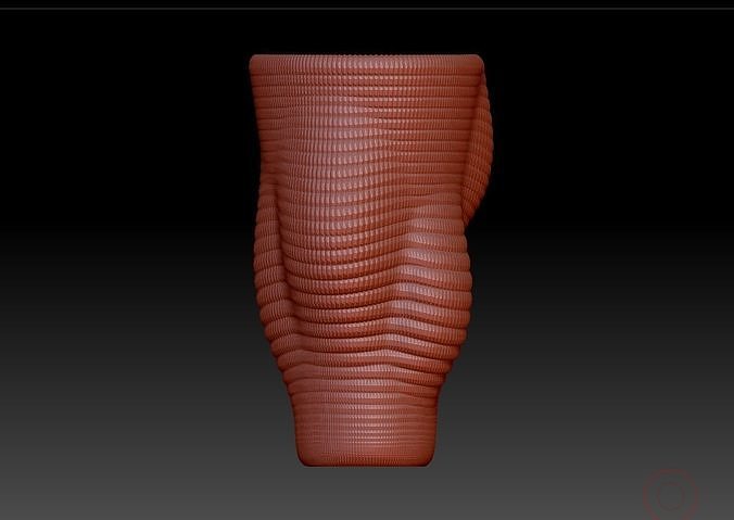 3d print vase art design drawing stl download sculpture geometric flower basket disk model 3D print model - Mito3D