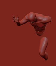 3d impressão parede aguentar escultura homem ginástica corpo estátua força arte esculturas 3d print model - Mito3D